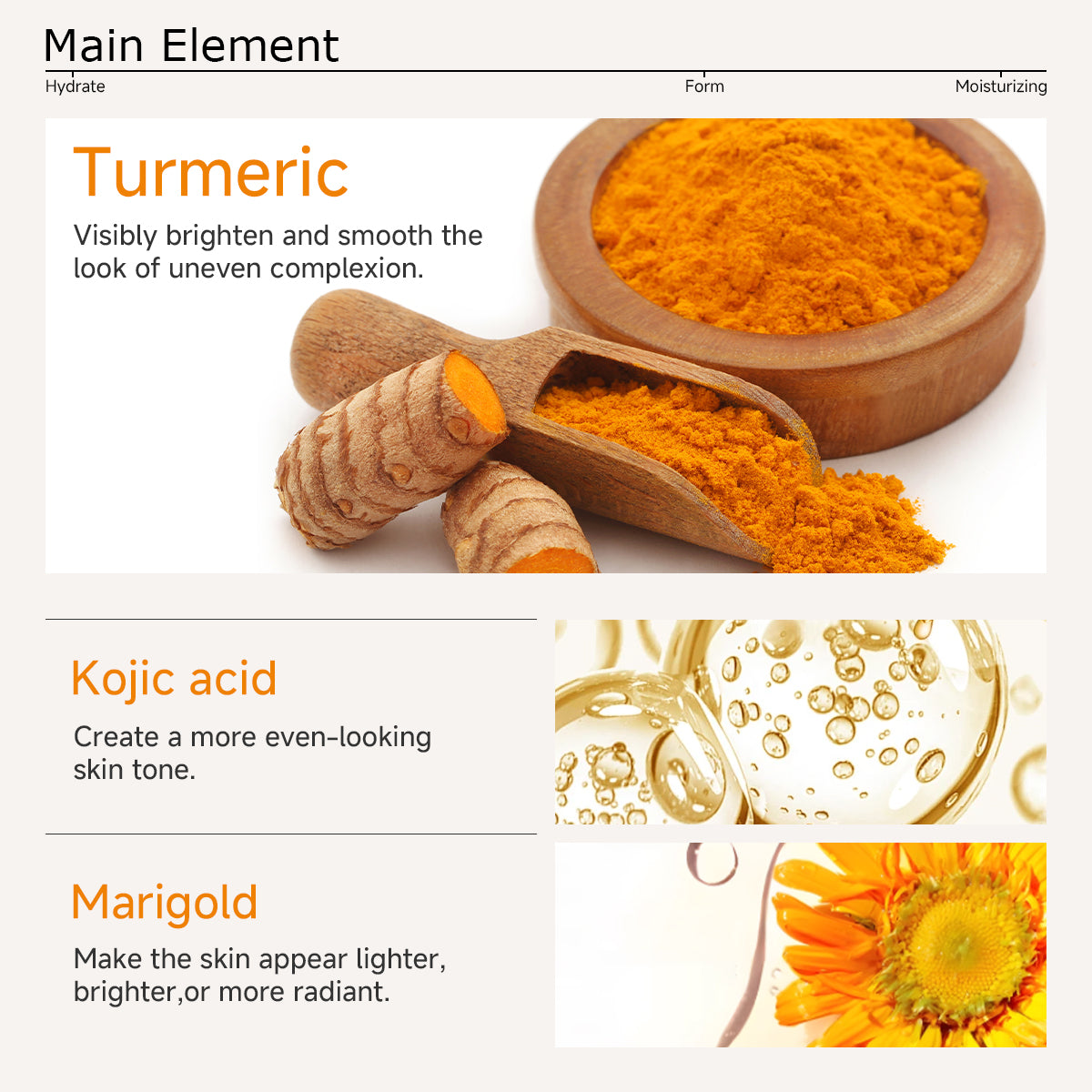 Turmeric Kojic Acid Cleansing Pads – Daily Gentle Peel for Dark Spots & Radiant Skin | Hydrating with Vitamin C, B5, Aloe Vera | 60 Count + Tweezers