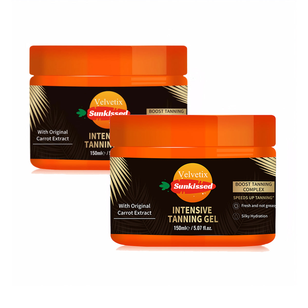 Velvetix Intensive Tanning Gel 200g - Coconut & Aloe Infused Glow Enhancer for Radiant Bronze Look