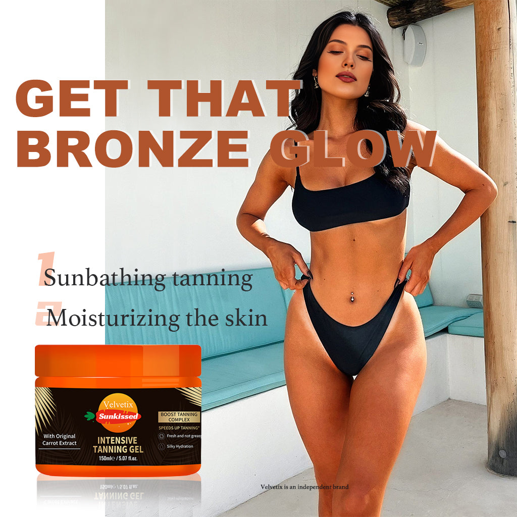 Velvetix Intensive Tanning Gel 200g - Coconut & Aloe Infused Glow Enhancer for Radiant Bronze Look
