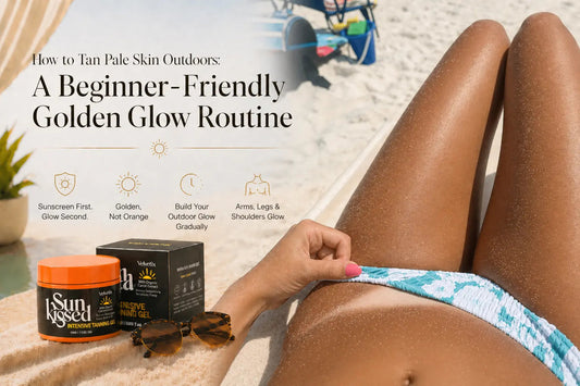 Why Does My Tan Look Orange? Common Mistakes for Pale Skin cover image for Velvetix pale skin outdoor tanning guide