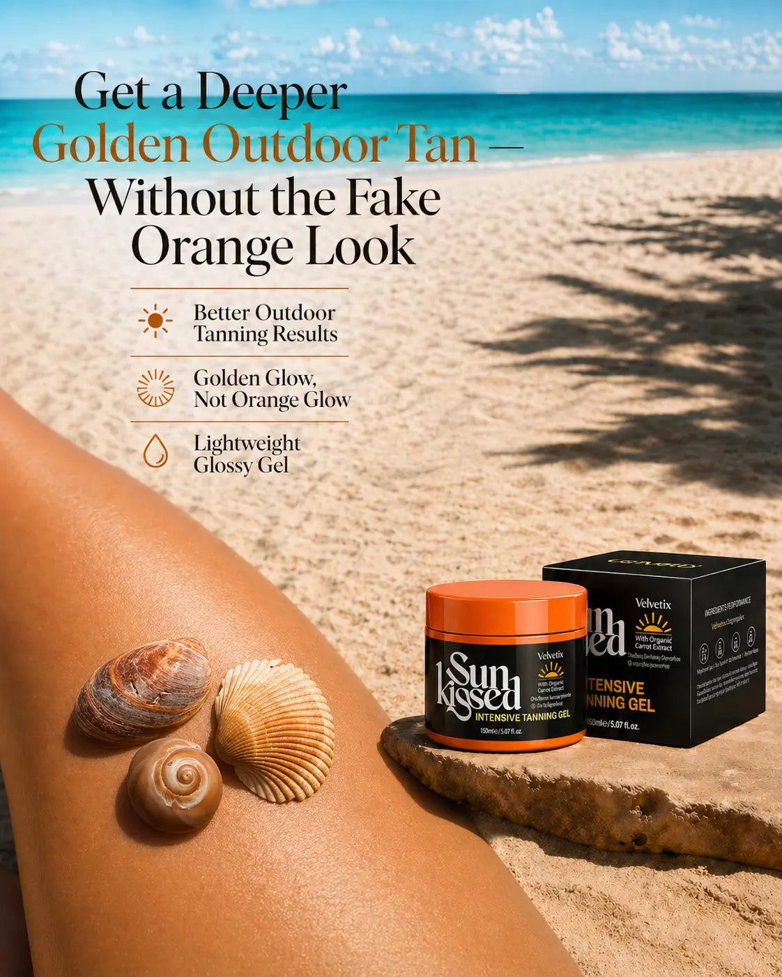 How to Make Pale Legs Look More Sun-Kissed cover image for Velvetix pale skin outdoor tanning guide