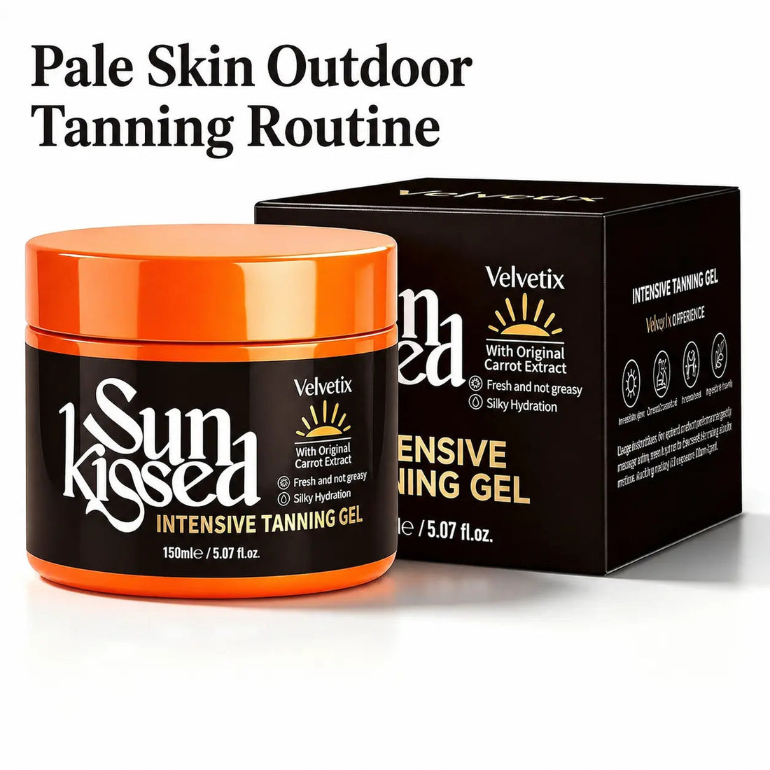 How to Tan Pale Skin Outdoors: A Beginner-Friendly Golden Glow Routine cover image for Velvetix pale skin outdoor tanning guide
