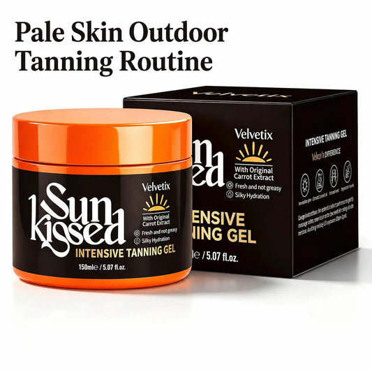 How to Tan Pale Skin Outdoors: A Beginner-Friendly Golden Glow Routine cover image for Velvetix pale skin outdoor tanning guide