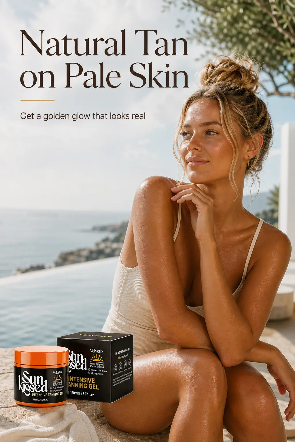 Pool Day Tanning Routine for Pale Skin Beginners cover image for Velvetix pale skin outdoor tanning guide