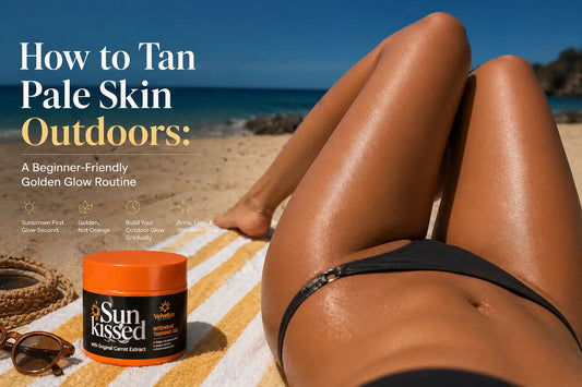 How to Fix an Uneven or Orange-Looking Tan cover image for Velvetix pale skin outdoor tanning guide