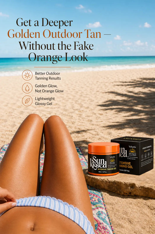 How to Get Golden-Looking Legs Before Summer cover image for Velvetix pale skin outdoor tanning guide