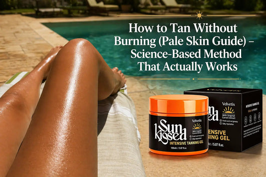 How to Start Tanning If You Have Very Fair Skin cover image for Velvetix pale skin outdoor tanning guide