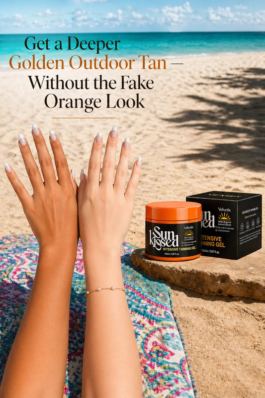 How to Tan Shoulders Without Looking Patchy cover image for Velvetix pale skin outdoor tanning guide
