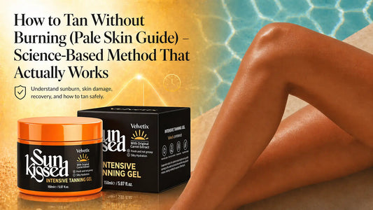 How to Support Your Skin Barrier Around Outdoor Tanning cover image for Velvetix pale skin outdoor tanning guide