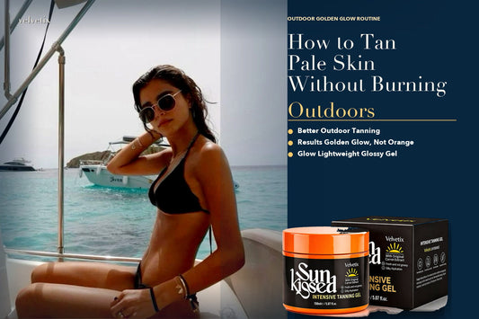 Best Tanning Gel for Pale Skin: What to Actually Look For cover image for Velvetix pale skin outdoor tanning guide