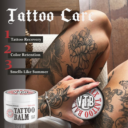 Velvetix Tattoo Balm for Sensitive Skin – Soothing Vegan Aftercare for Irritated, Itchy or Red Skin – Fragrance-Free, Paraben-Free, 5oz