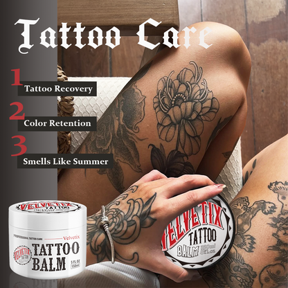 Velvetix Vegan Tattoo Balm for Sensitive Skin – Calms Red, Irritated & Itchy Skin – Fragrance-Free & Paraben-Free, 5oz
