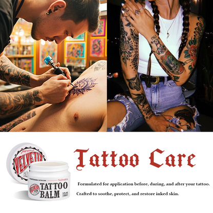 Velvetix Vegan Tattoo Balm for Sensitive Skin – Calms Red, Irritated & Itchy Skin – Fragrance-Free & Paraben-Free, 5oz