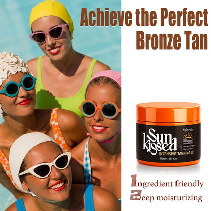 Velvetix Tanning Gel – 5.07oz Fast Tan Accelerator for Outdoor Use