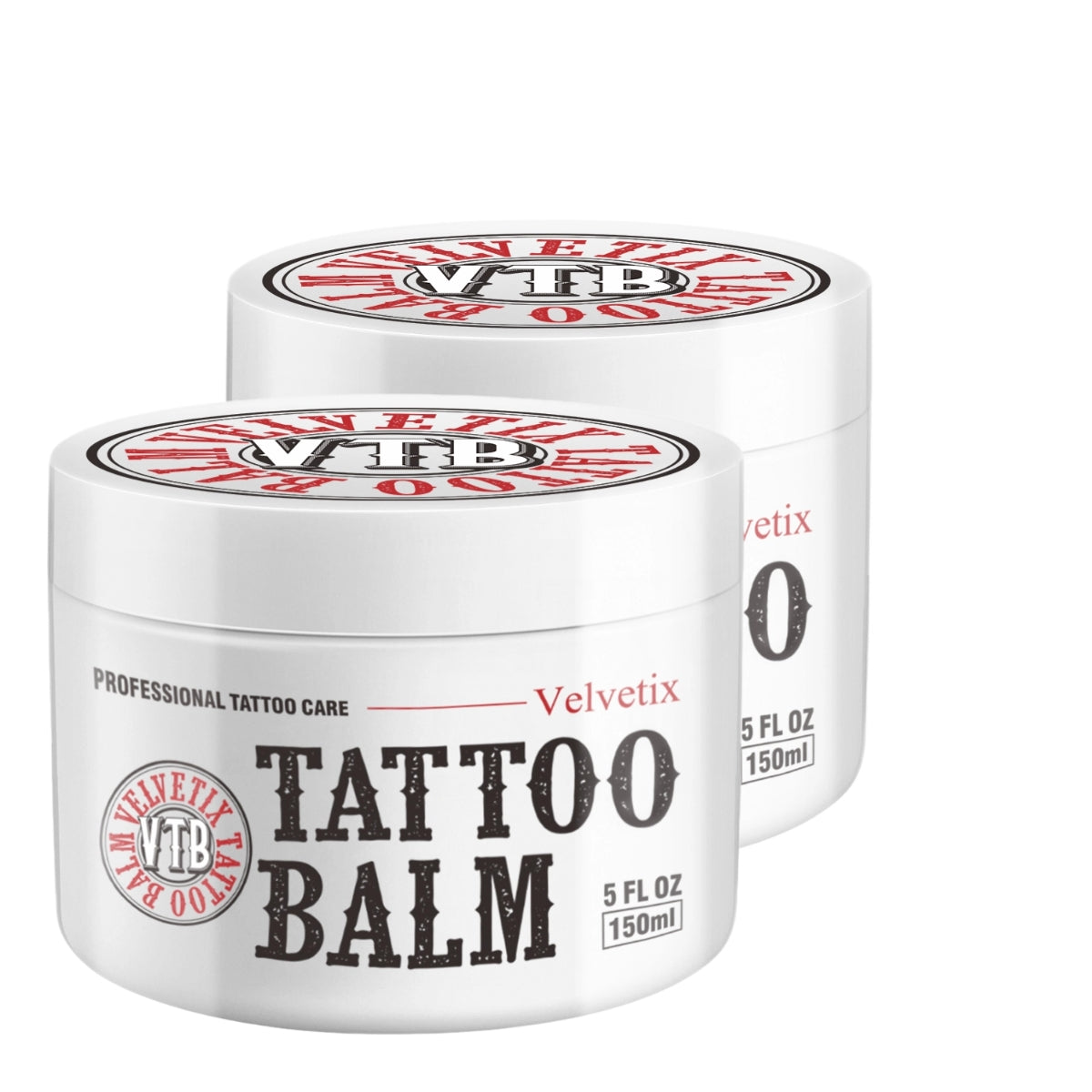 Velvetix Tattoo Balm for Sensitive Skin – Soothing Vegan Aftercare for Irritated, Itchy or Red Skin – Fragrance-Free, Paraben-Free, 5oz