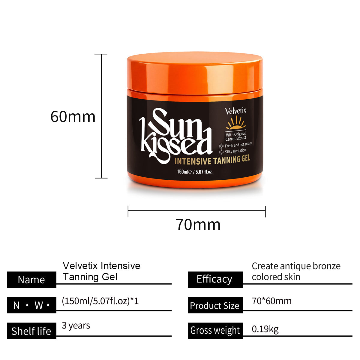 Velvetix Fast Tanning Gel bundle image for pale skin summer outdoor glow routine