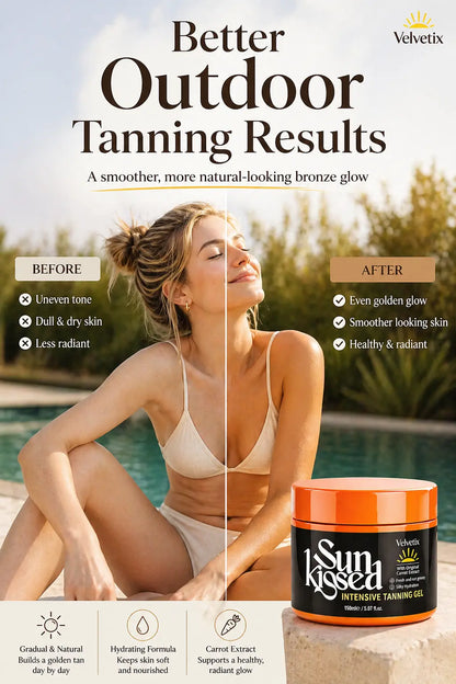 Velvetix Fast Tanning Gel product image for fair skin golden outdoor glow routine