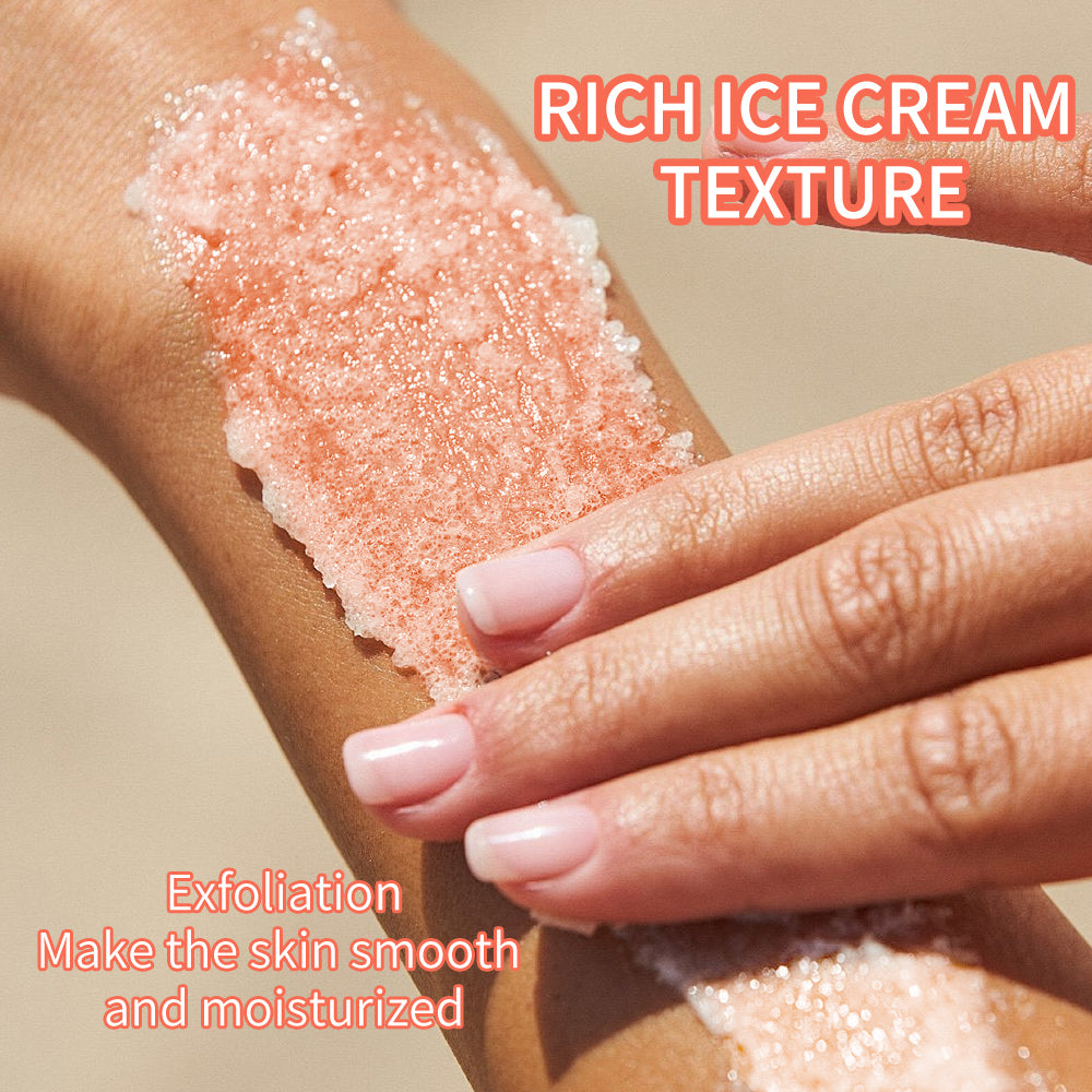 Hllozzi Himalayan Salt Scrub – Deep Exfoliating Body, Face & Hand Scrub with Collagen, Aloe Vera, Coconut & Jojoba – Moisturizing & Skin Repair Care