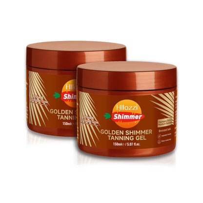 Hllozzi Golden Shimmer Tanning Gel | Fast Tan Enhancer for Indoor & Outdoor