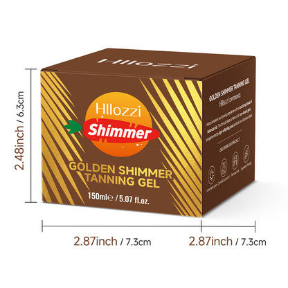 Hllozzi Golden Shimmer Tanning Gel | Fast Tan Enhancer for Indoor & Outdoor