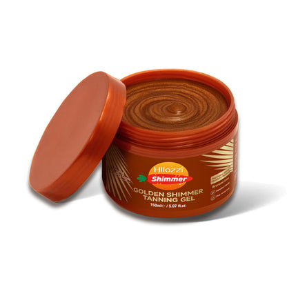 Hllozzi Golden Shimmer Tanning Gel | Fast Tan Enhancer for Indoor & Outdoor