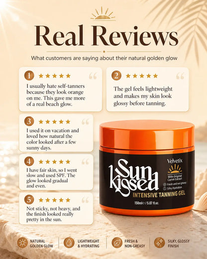 Velvetix Fast Tanning Gel bundle image for pale skin summer outdoor glow routine