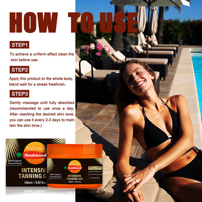 Velvetix Tanning Gel – 5.07oz Fast Tan Accelerator for Outdoor Use